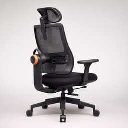 Scaun NEWTRAL MAGICH003 — vedere 3/4 din spate cu discul de reglare a suportului lombar
